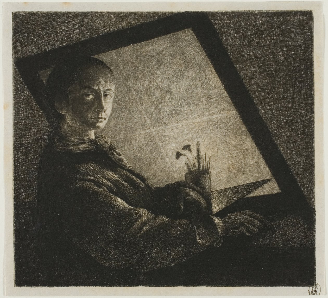 Autoportret autorstwa Jean Pierre Norblin de La Gourdaine
