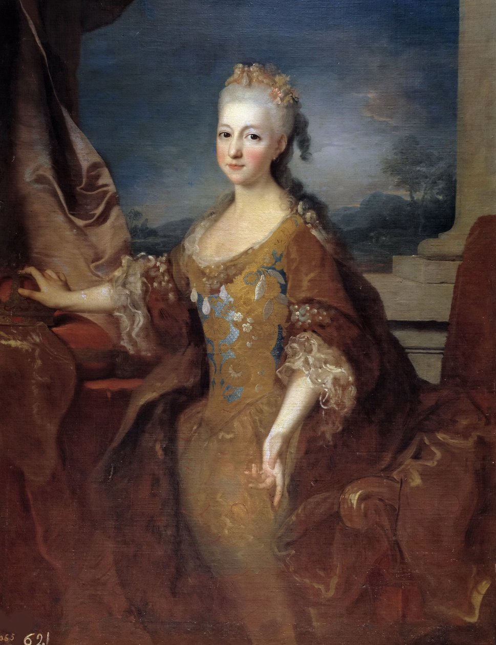 Louise Élisabeth dOrléans 1709-1742, królowa Hiszpanii, 1724. autorstwa Jean Ranc