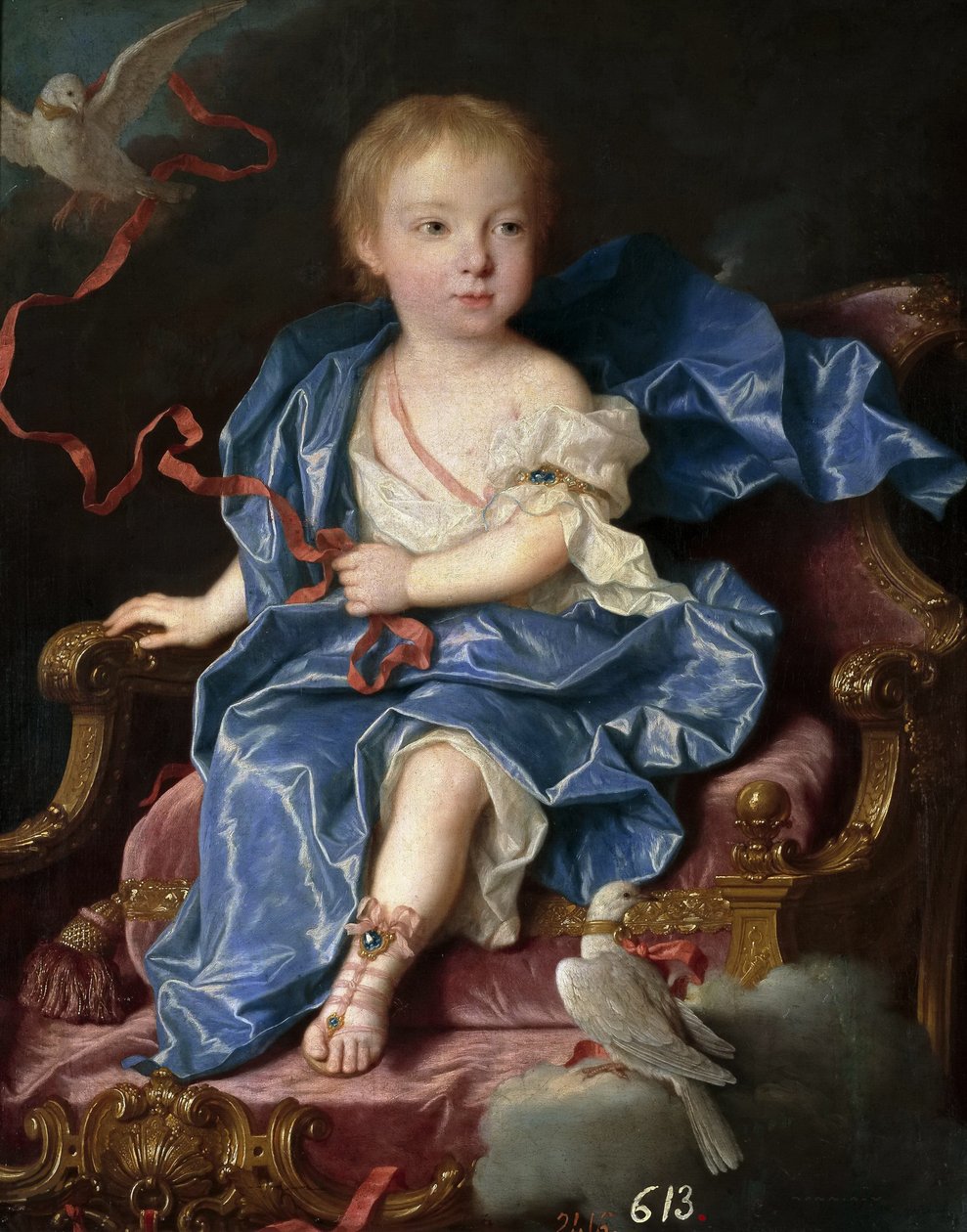 Maria Antonia Ferdinanda z Hiszpanii 1729-1785, przyszła królowa Sardynii, 1731. autorstwa Jean Ranc