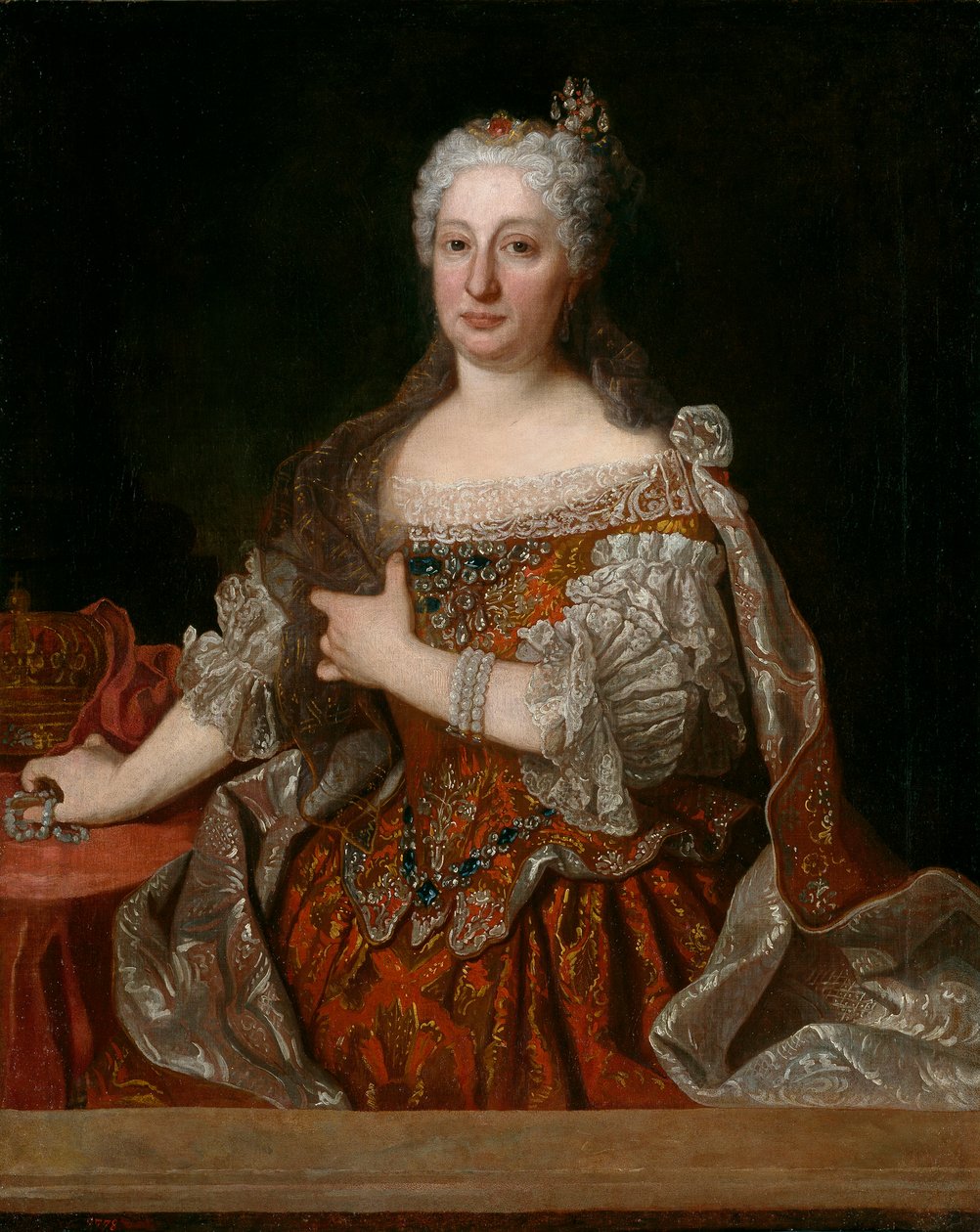 Maria Anna Austriaczka (1683-1754) (Marie Anne) - Portret arcyksiężnej Marii Anny Austrii (1683-1754), królowej Portugalii autorstwa Ranca, Jeana (1674-1735), ok. 1930 r. 1729 - olej na płótnie autorstwa Jean Ranc