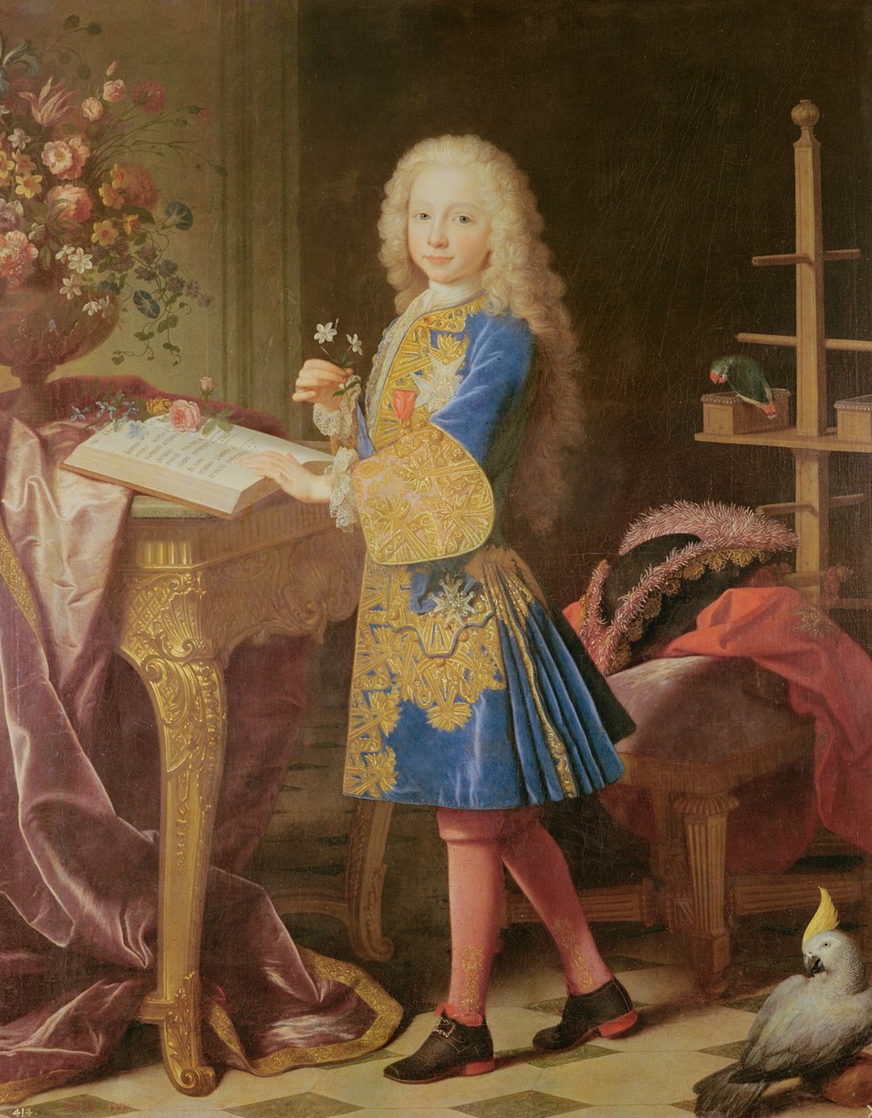 Portret Karola Burbona, ok. 1725-35 (olej na płótnie) autorstwa Jean Ranc