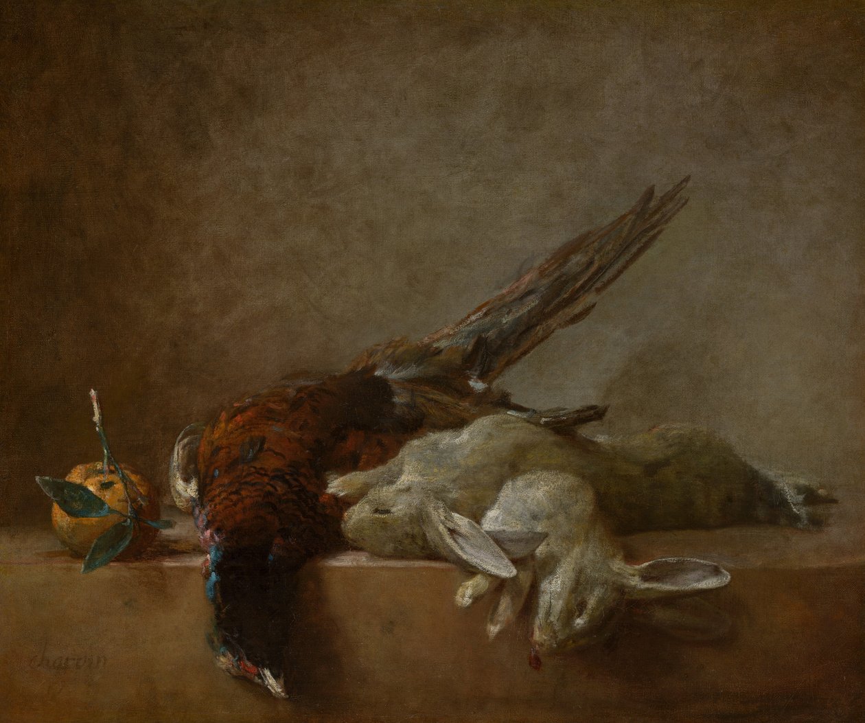 Martwa natura z grą autorstwa Jean Baptiste Simeon Chardin