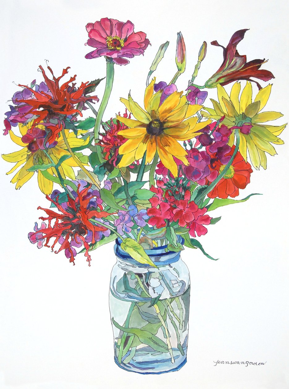 East Boothbay, 2010 (akwarela i tusz na papierze) autorstwa Jean Swan Gordon