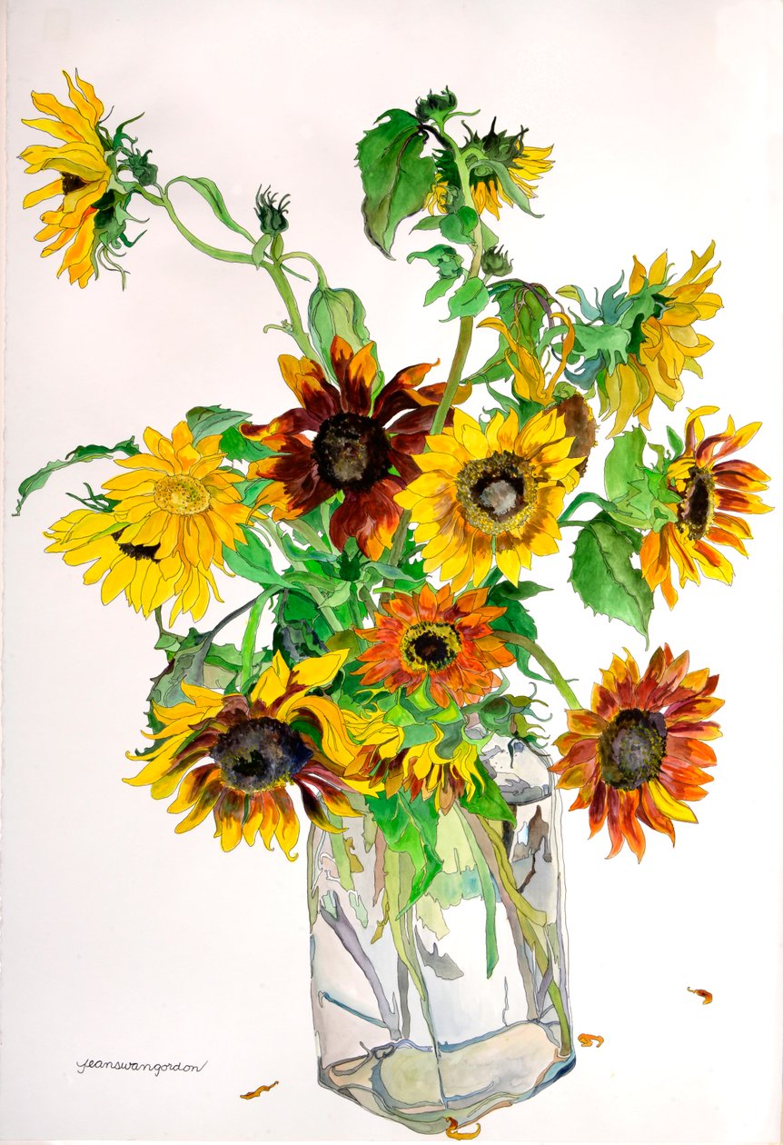 Karens Sunflowers autorstwa Jean Swan Gordon