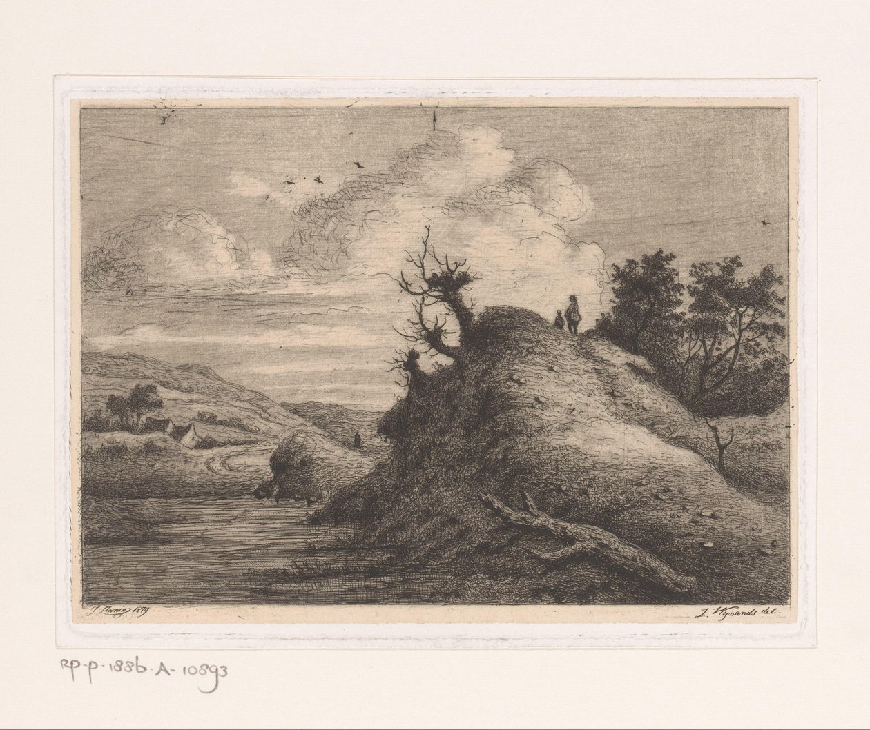 Wędrowcy w krajobrazie wydm autorstwa Jean Théodore Joseph Linnig