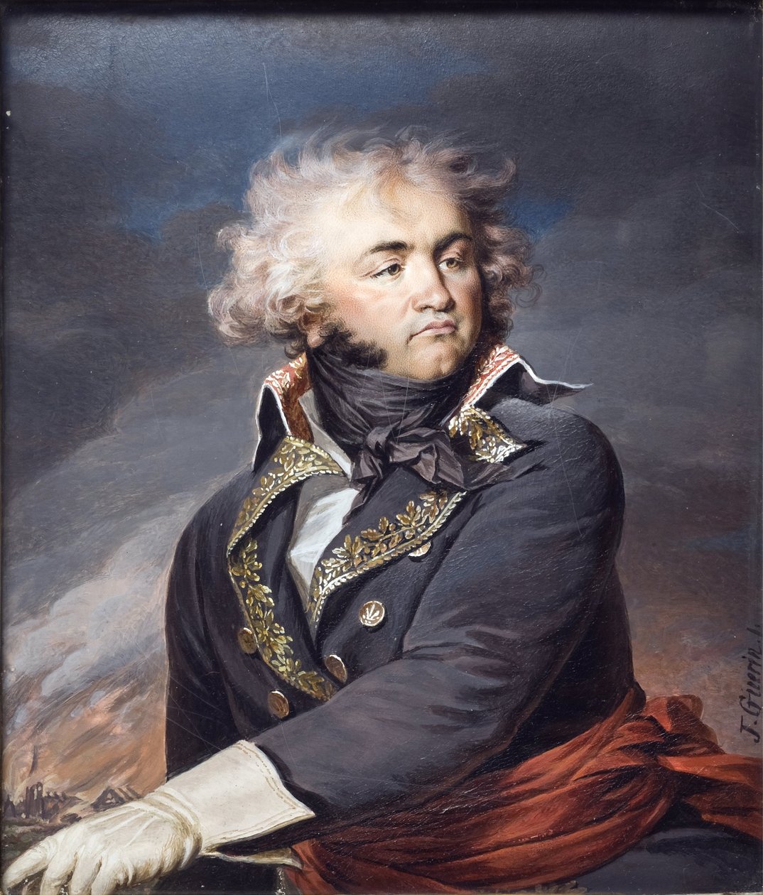 Portret generała Jean-Baptiste Klebera (1753-1800), autorstwa Guerina, Jeana Urbaina (1760-1836). Akwarela na pergaminie, ok. 1790. Wymiar: 24x20 cm. Muzeum Narodowe w Sztokholmie autorstwa Jean Urbain Guerin