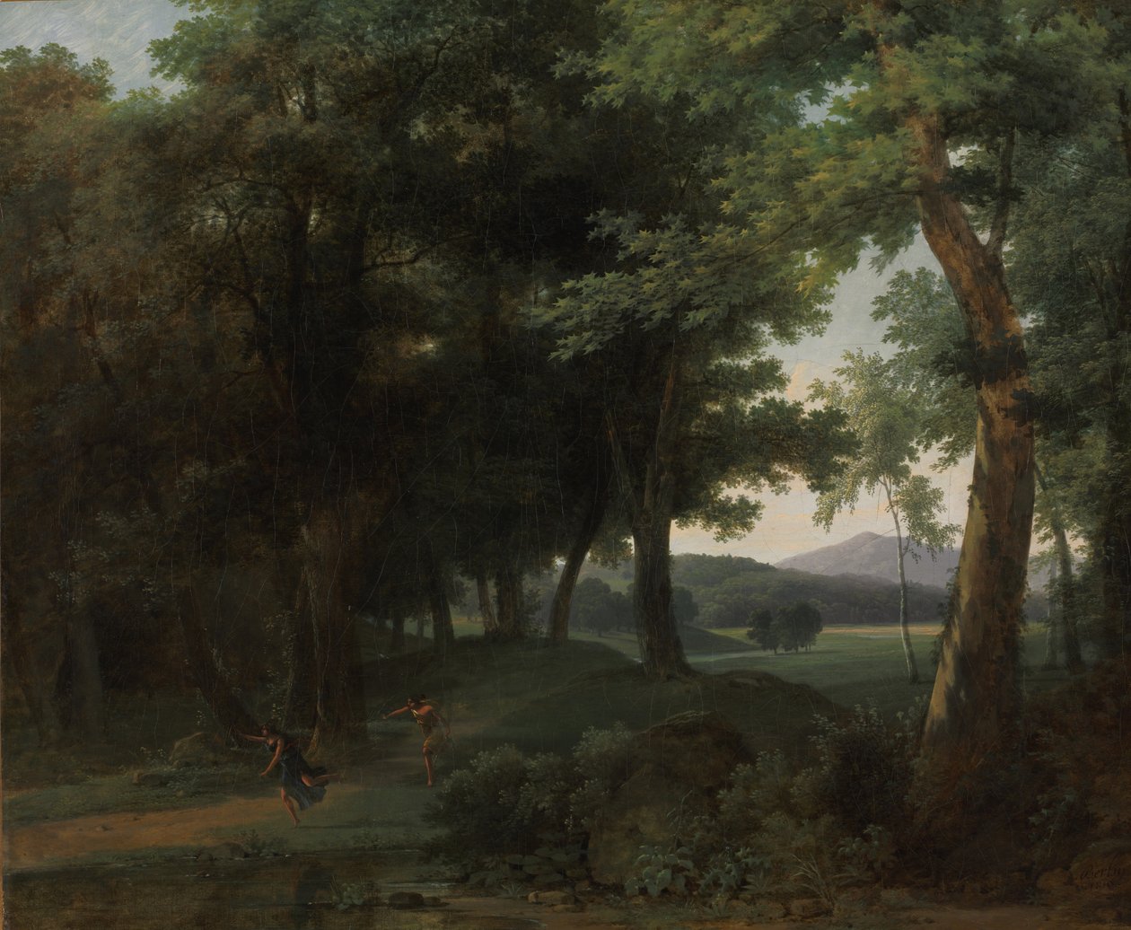 Las z Apollo i Daphne, 1810 autorstwa Jean Victor Bertin