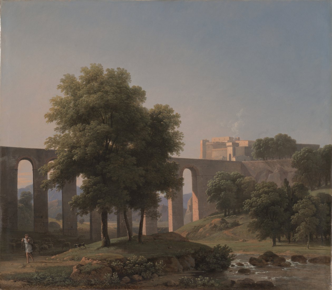 Akwedukt w pobliżu twierdzy, 1807 autorstwa Jean Victor Bertin