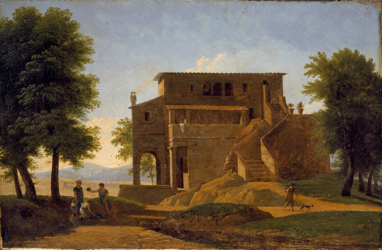 Willa włoska, początek XIX wieku autorstwa Jean Victor Bertin