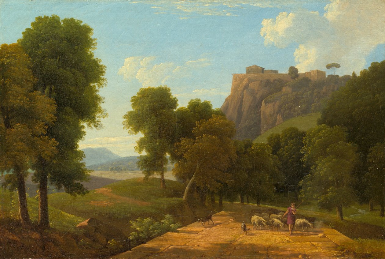 Pasterz ze swoją owczarnią, ok. 1930 1820. autorstwa Jean Victor Bertin