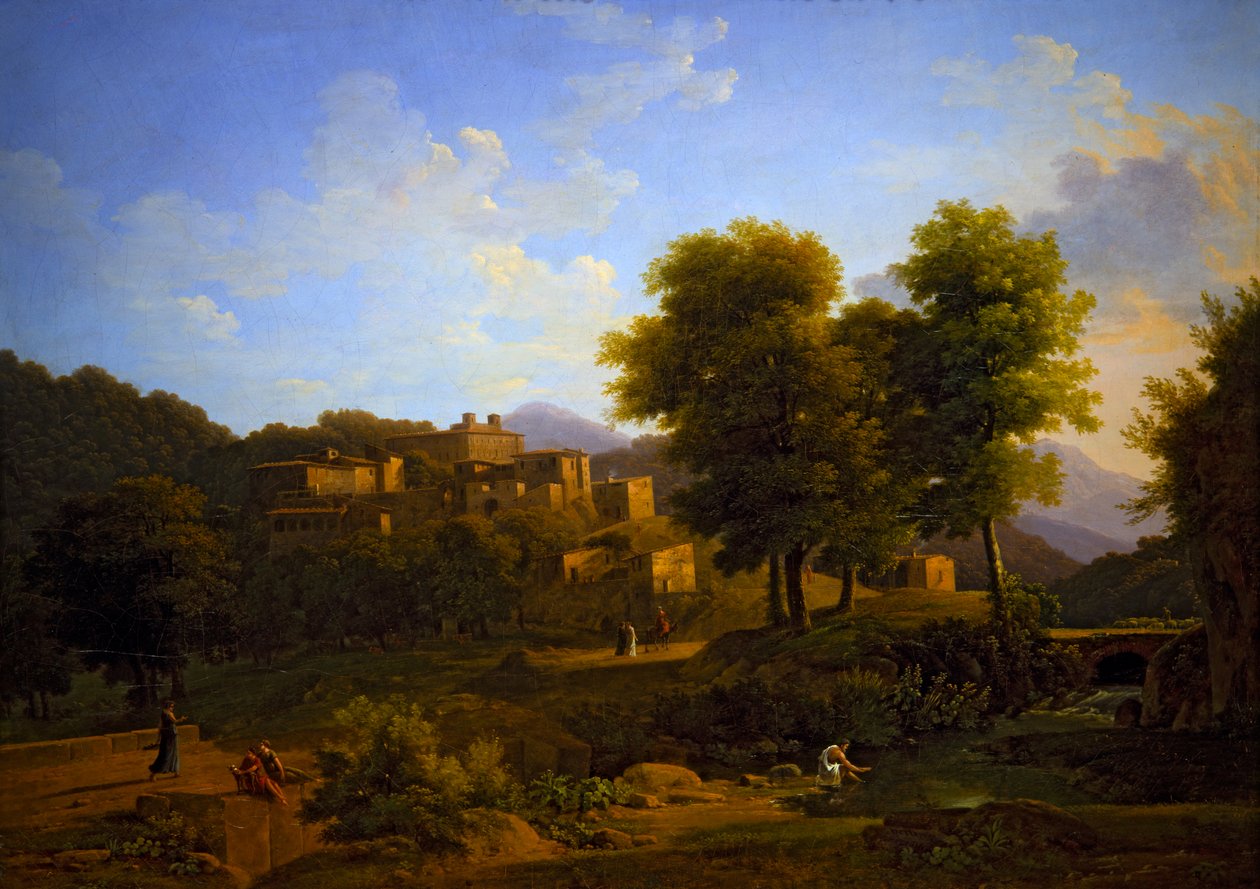 Widok na miasto w Sabine Hills autorstwa Jean Victor Bertin