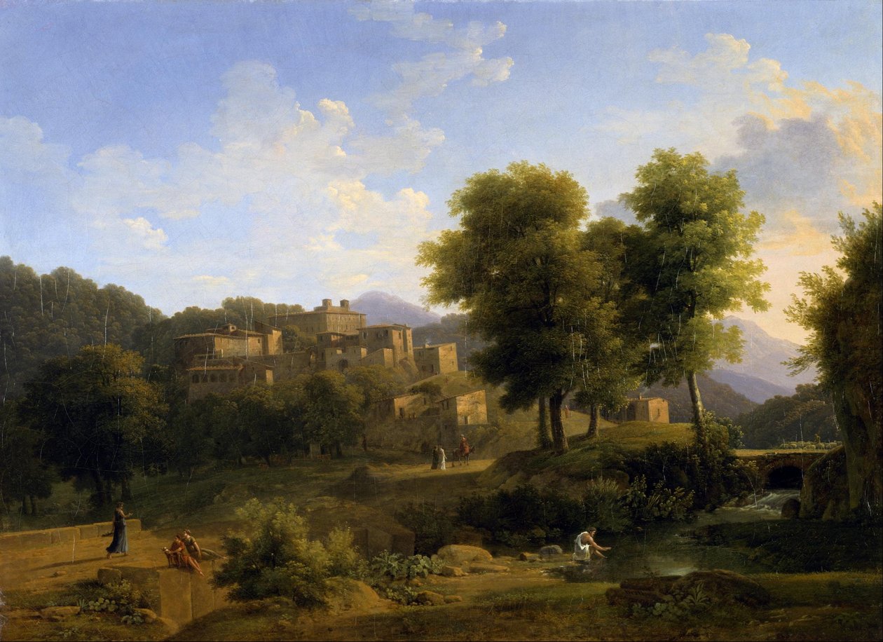 Widok na miasto w Sabine Hills autorstwa Jean Victor Bertin