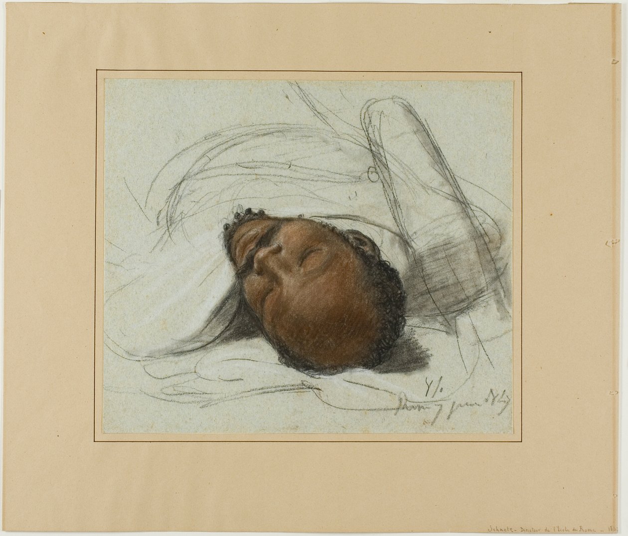 Głowa poległego żołnierza autorstwa Jean Victor Schnetz