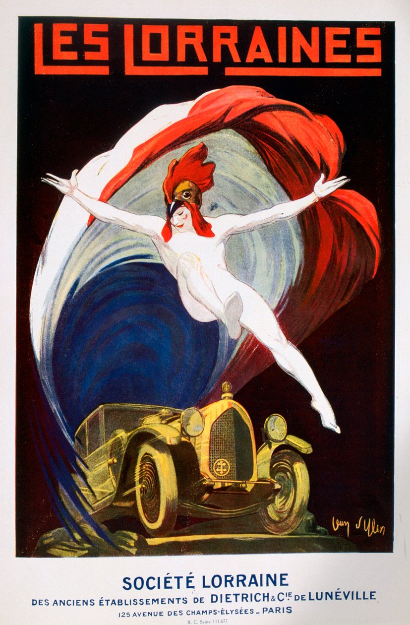 „Les Lorraines”, plakat dla Towarzystwa Lorraine, 1925 autorstwa Jean Villemot