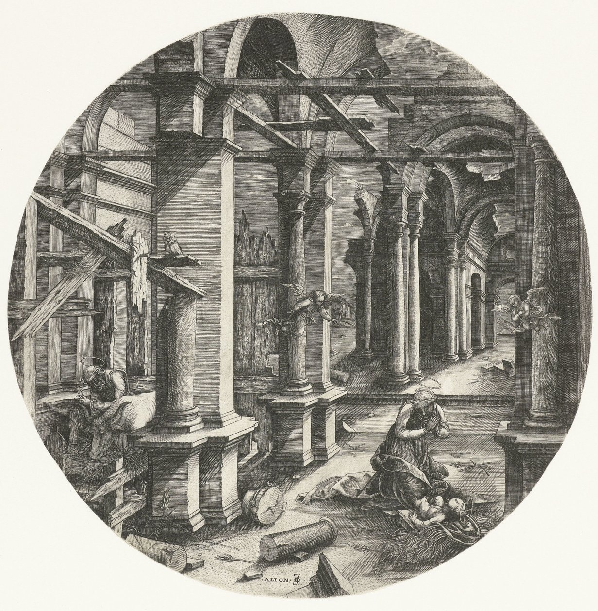 Święta Rodzina w Betlejem autorstwa Jean de Gourmont (I)