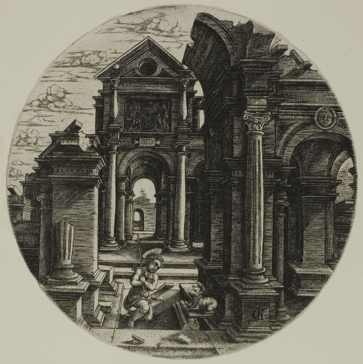 Dzieciątko Jan Chrzciciel autorstwa Jean de Gourmont