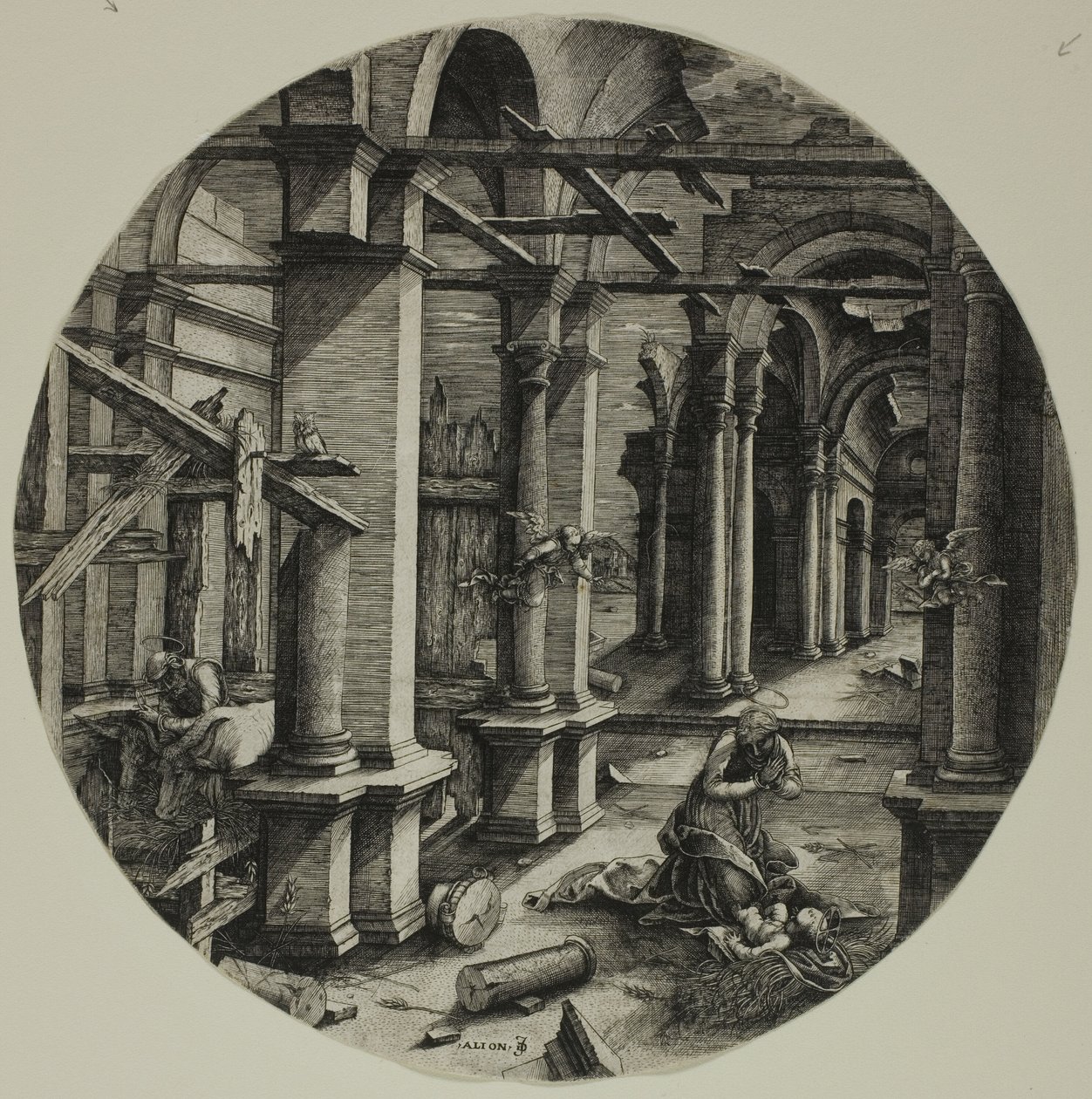 Stajnia w Betlejem autorstwa Jean de Gourmont