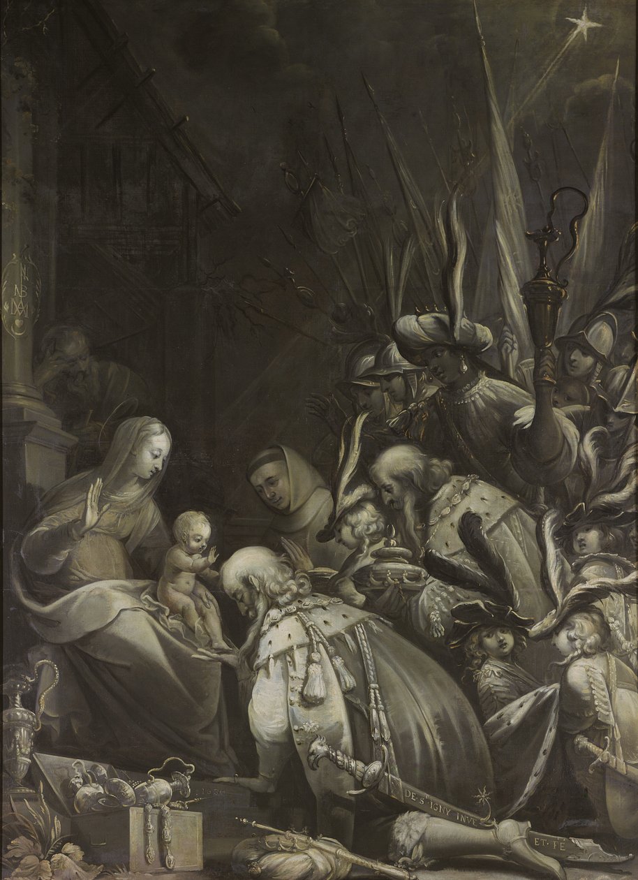 Adoracja Magów, 1636 autorstwa Jean de Saint Igny