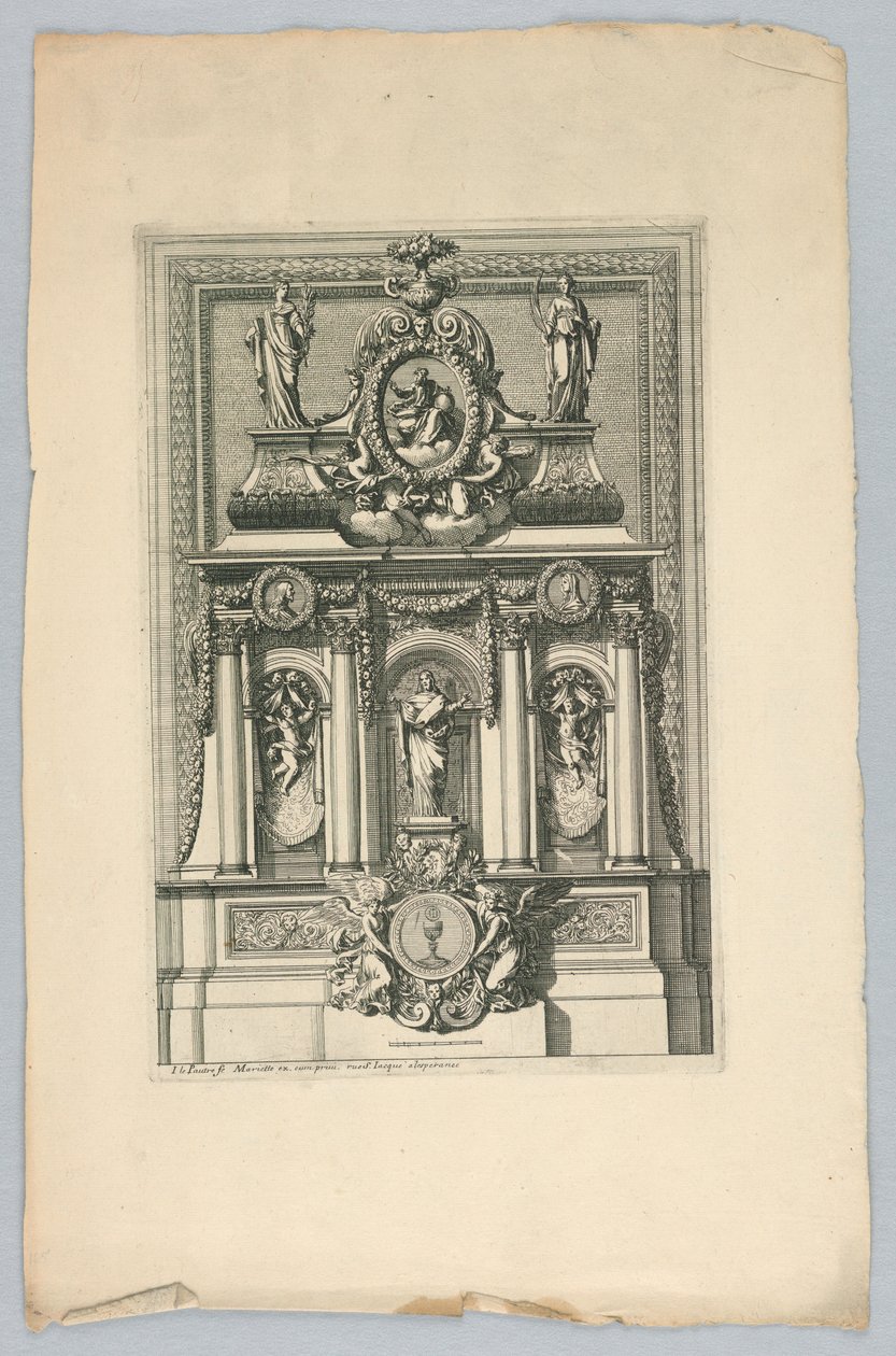 Projekt Tabernakulum z „Tabernakulum” autorstwa Jean le Pautre