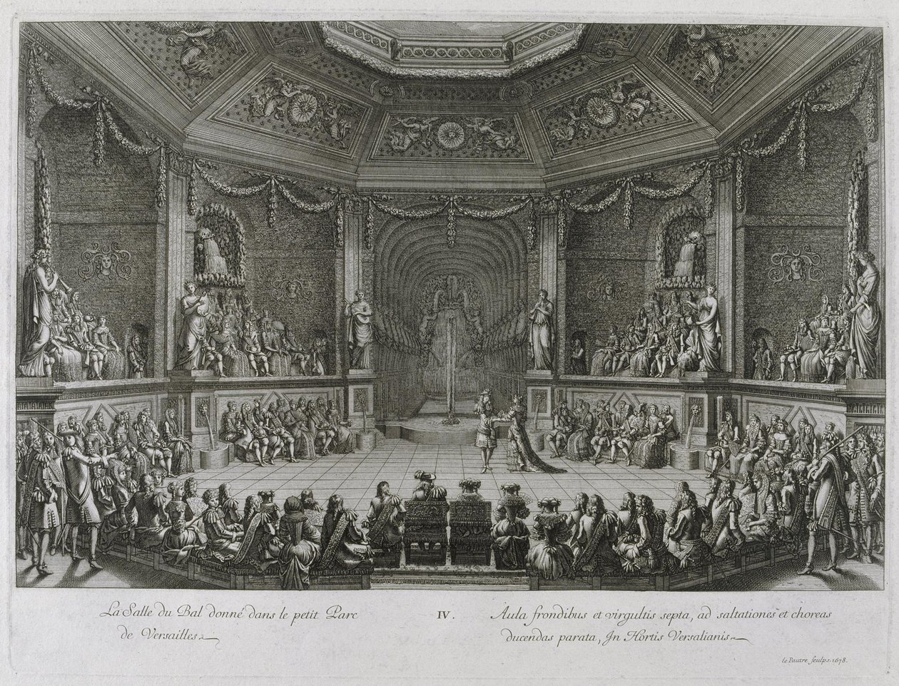 Wielka Królewska Rozrywka Wersalu, 18 lipca 1668 r. autorstwa Jean le Pautre