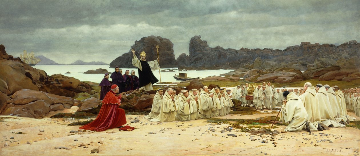 Powrót relikwii; Powrót Relikwii, autorstwa Jean or Jehan Georges Vibert