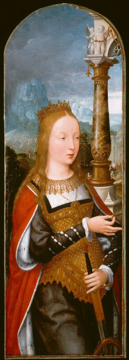 Święta Katarzyna, ok. 1520 (olej na płycie) autorstwa Jean the Elder Bellegambe