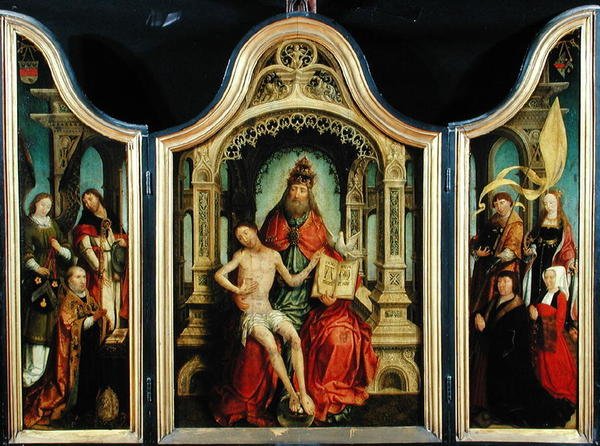 Tryptyk Trójcy Świętej, 1513-18 autorstwa Jean the Elder Bellegambe