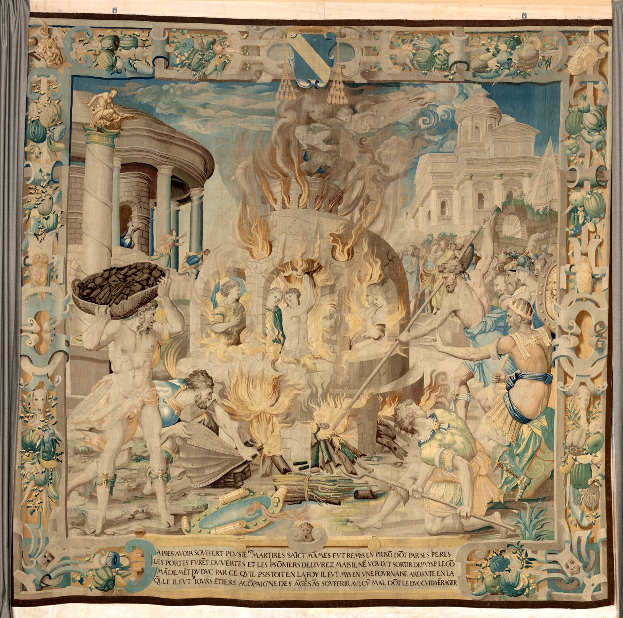 Legenda o Saint-Mammes (gobelin) autorstwa Jean the Elder Cousin