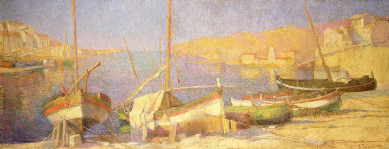 Port Collioure, popołudnie autorstwa Jeanne Dubut