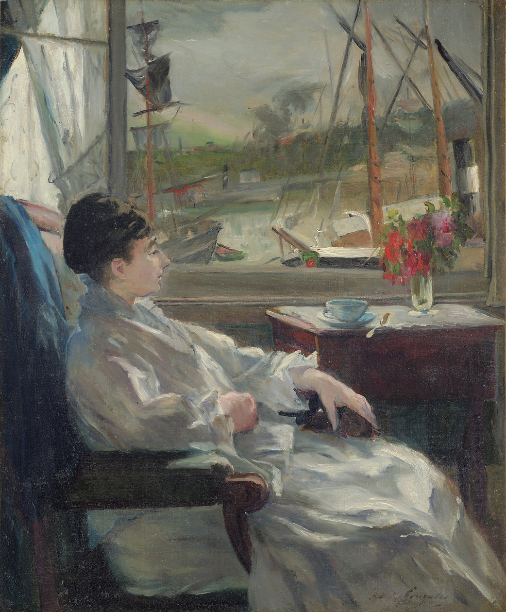 Portret Evy Gonzales autorstwa Jeanne Guérard Gonzalès