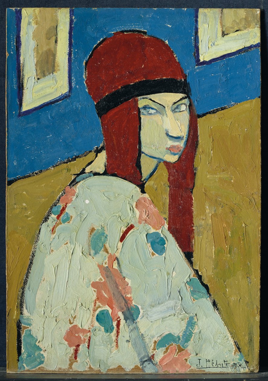 Autoportret, ok. 1917 (olej na tekturze) autorstwa Jeanne Hébuterne