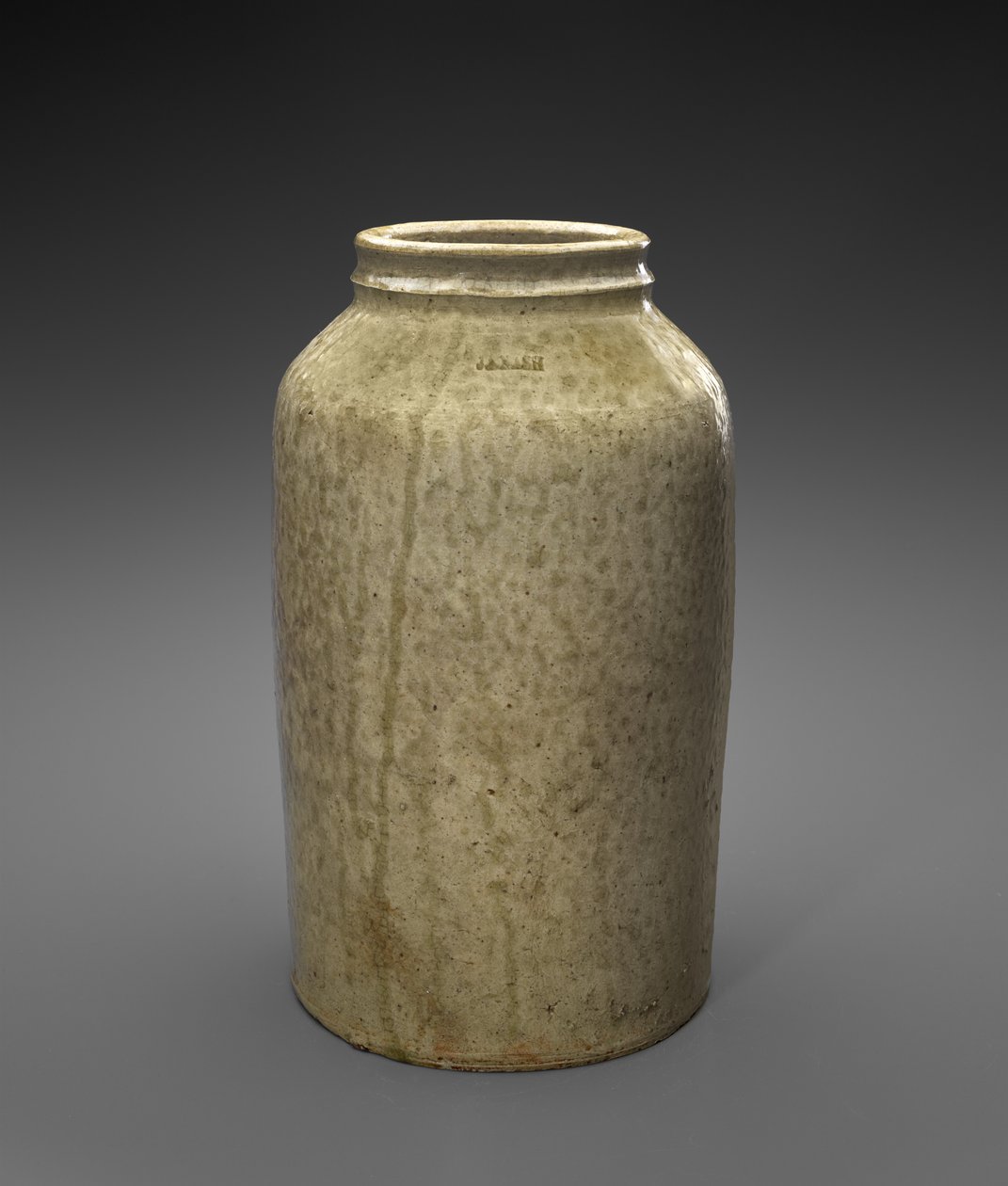 Słój, ok. 1850-1860 (kamionka szkliwiona alkalicznie) autorstwa Jefferson S. Nash Pottery