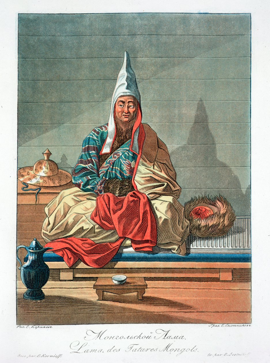 „Lama Tatarów mongolskich”, XIX w. autorstwa Jegor Scotnikoff