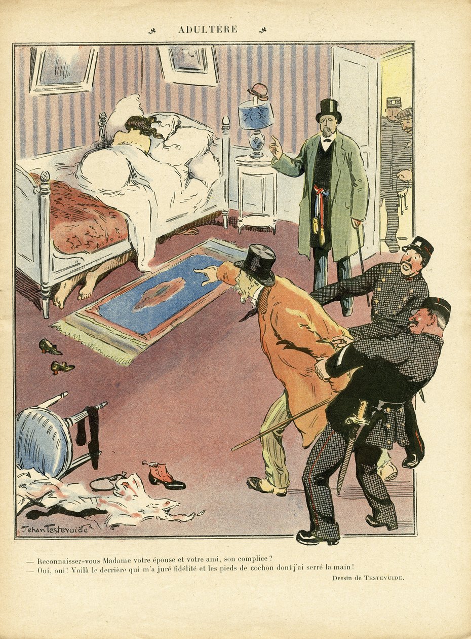 Ilustracja Jehana Testevuide (1873-1924) w Le Lire autorstwa Jehan Testevuide