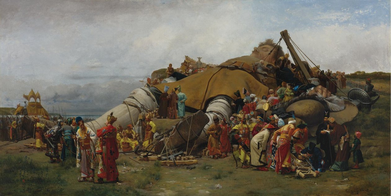 Guliwer i Lilliputowie autorstwa Jehan Georges Vibert