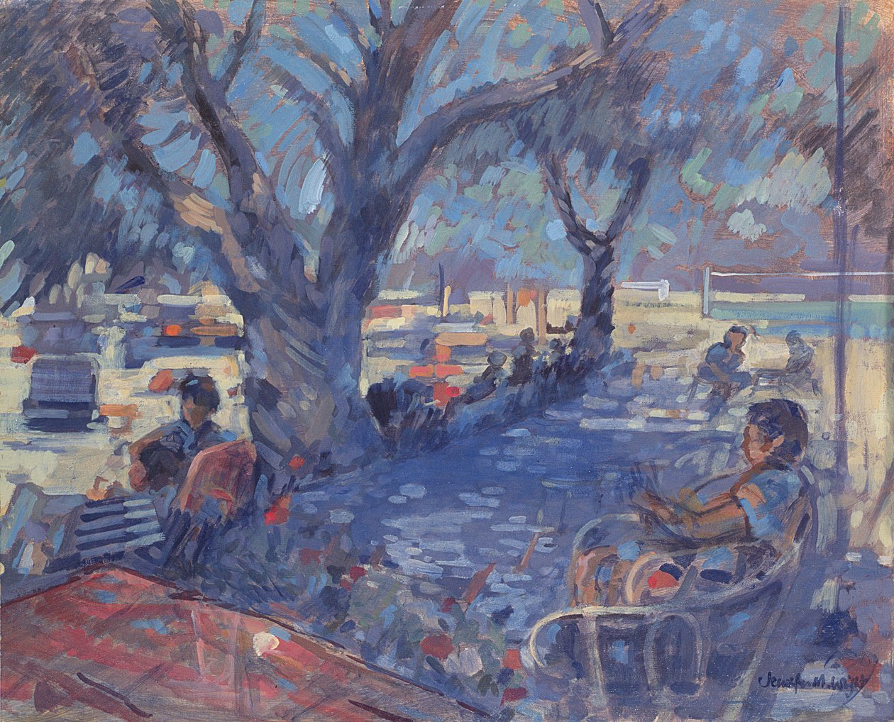 Bar na plaży Lemnos, 1987 r. autorstwa Jennifer Wright