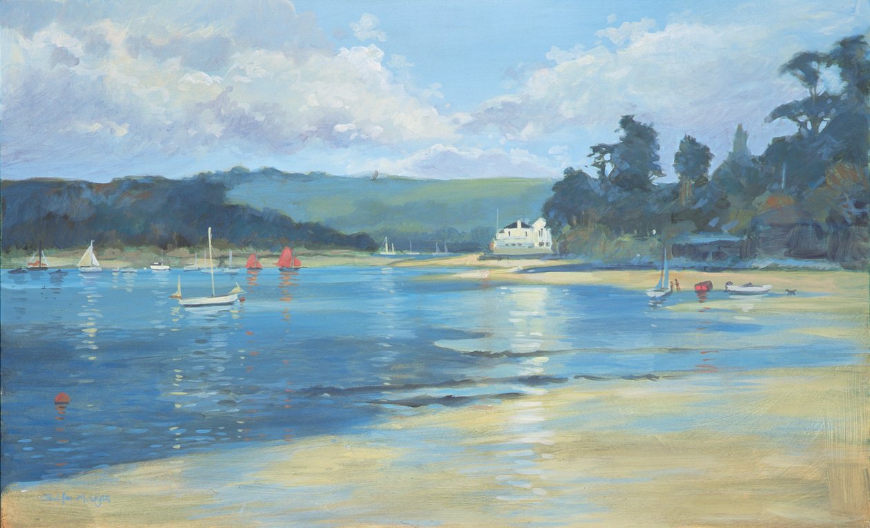 Salcombe – światło późnego popołudnia, 2008 r. autorstwa Jennifer Wright