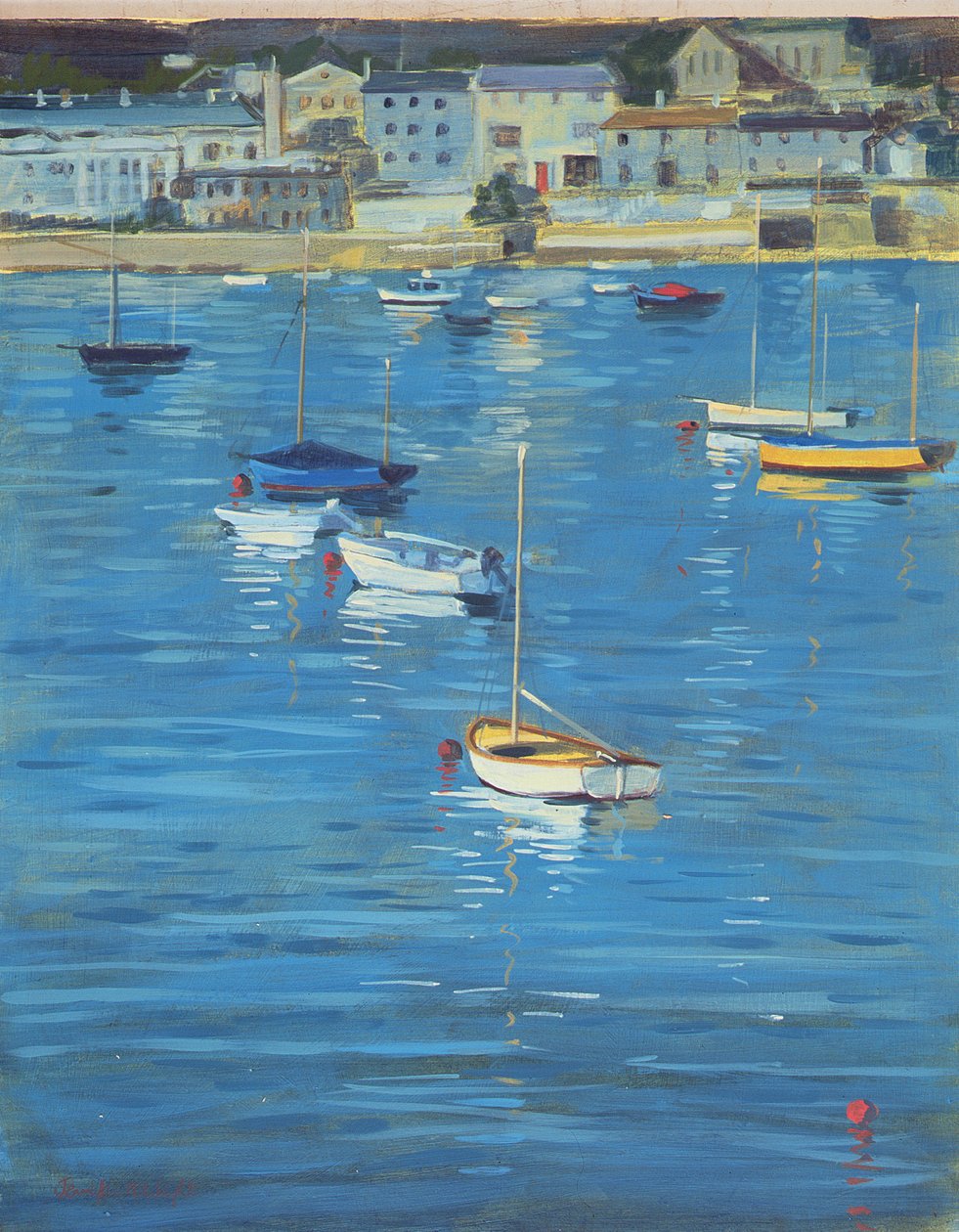 Salcombe, musujący poranek, 2002 autorstwa Jennifer Wright