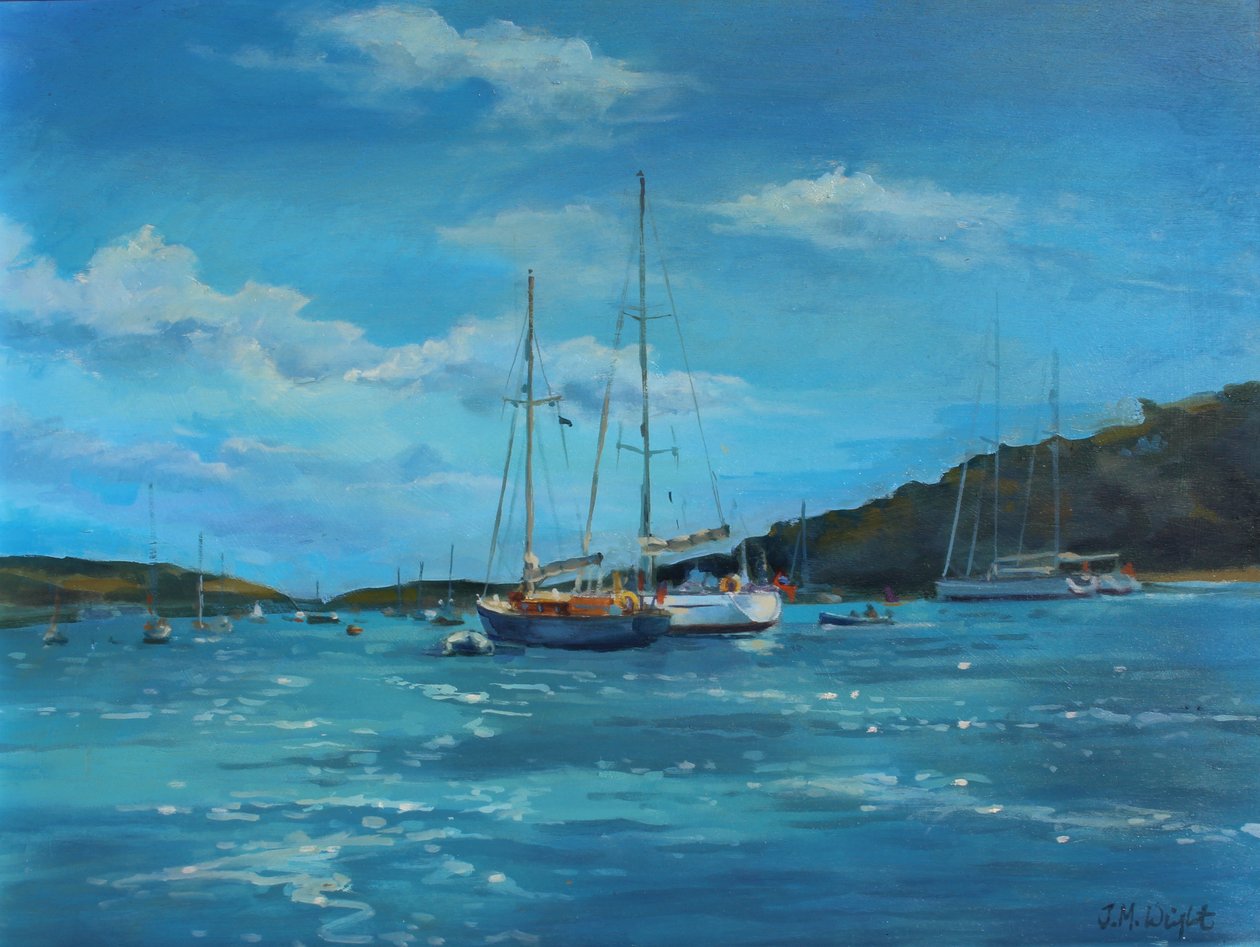 Salcombe Yachts, idealny dzień autorstwa Jennifer Wright