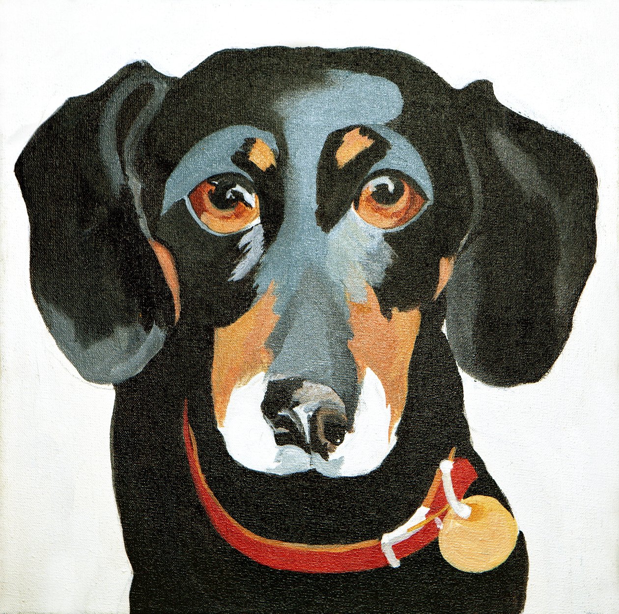Buster, 2012 (akryl na płótnie) autorstwa Jennifer Abbott