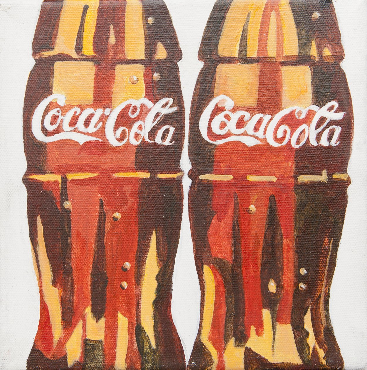 Butelki Coca Coli (akrylowe) autorstwa Jennifer Abbott
