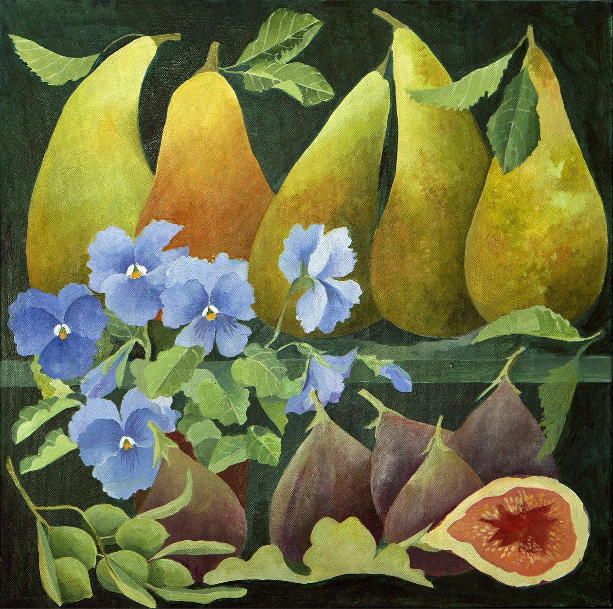 Owoce mieszane, 2013 (akryl na płótnie) autorstwa Jennifer Abbott