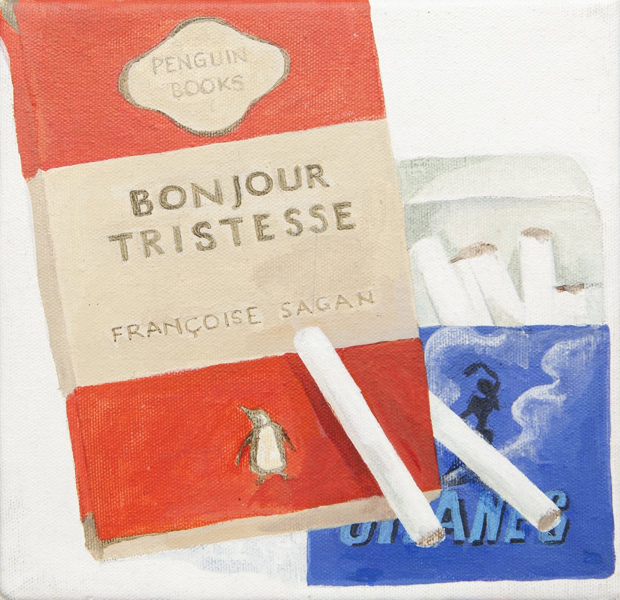 Książka Penguin, Gitanne Cigarettes (akryl) autorstwa Jennifer Abbott