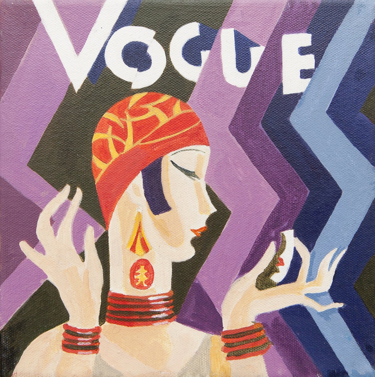 Okładka Vogue (akryl) autorstwa Jennifer Abbott