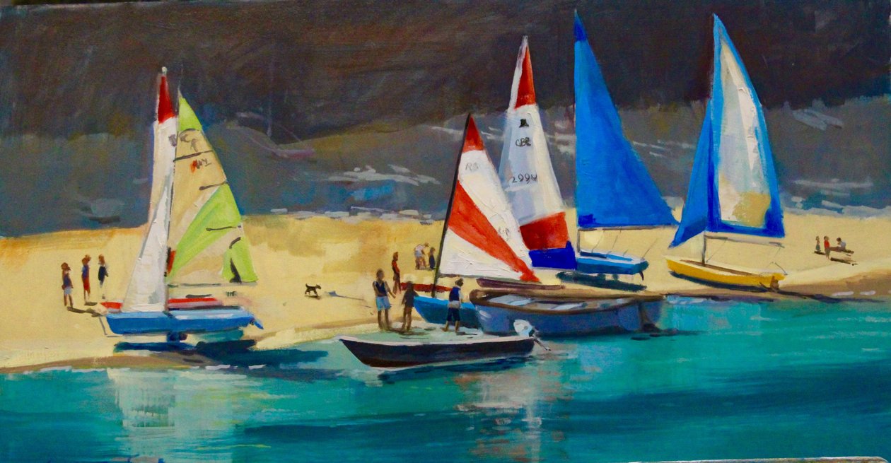 Łódki Salcombe Smalls Cove autorstwa Jennifer Wright