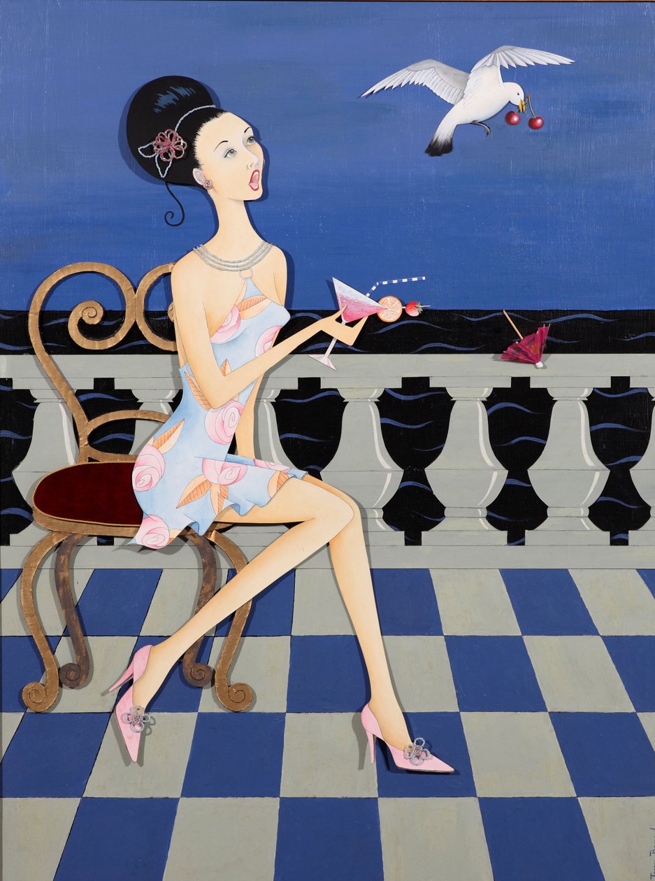 Złodziej, 2008 (akryl na pokładzie) autorstwa Jenny Barnard