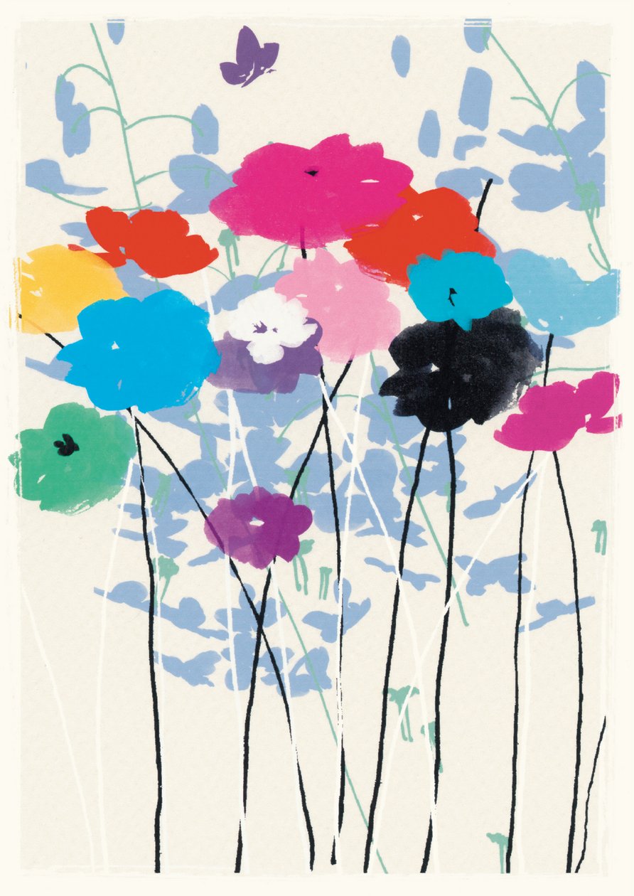 Wielokolorowa Łąka (Standard), 2015 (media mieszane) autorstwa Jenny Frean