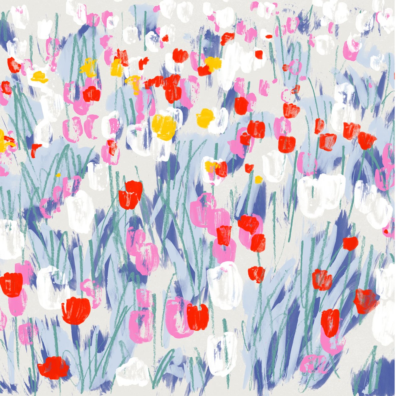 Pole tulipanów autorstwa Jenny Frean