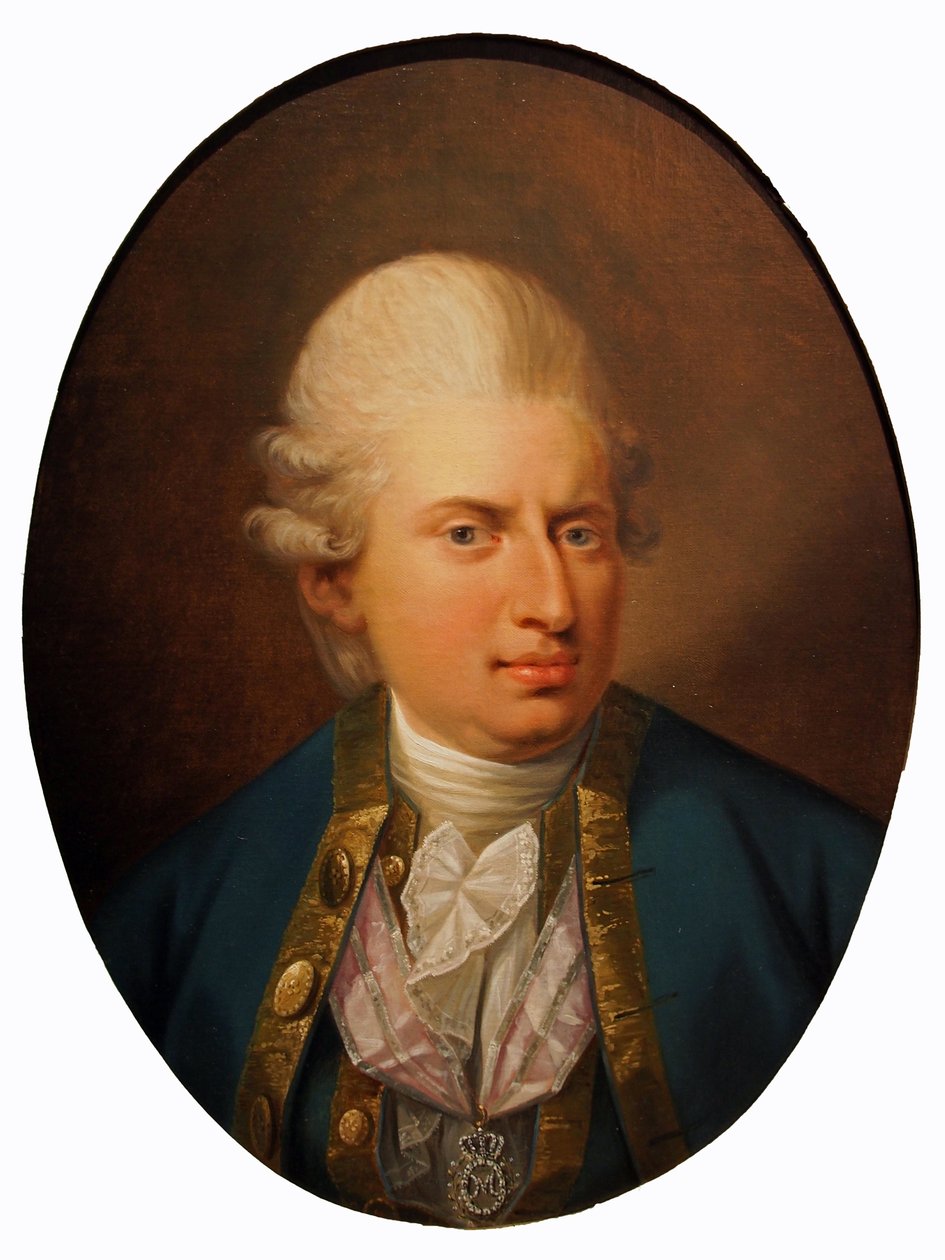 Portret Johanna Friedricha Struensee autorstwa Jens Juel