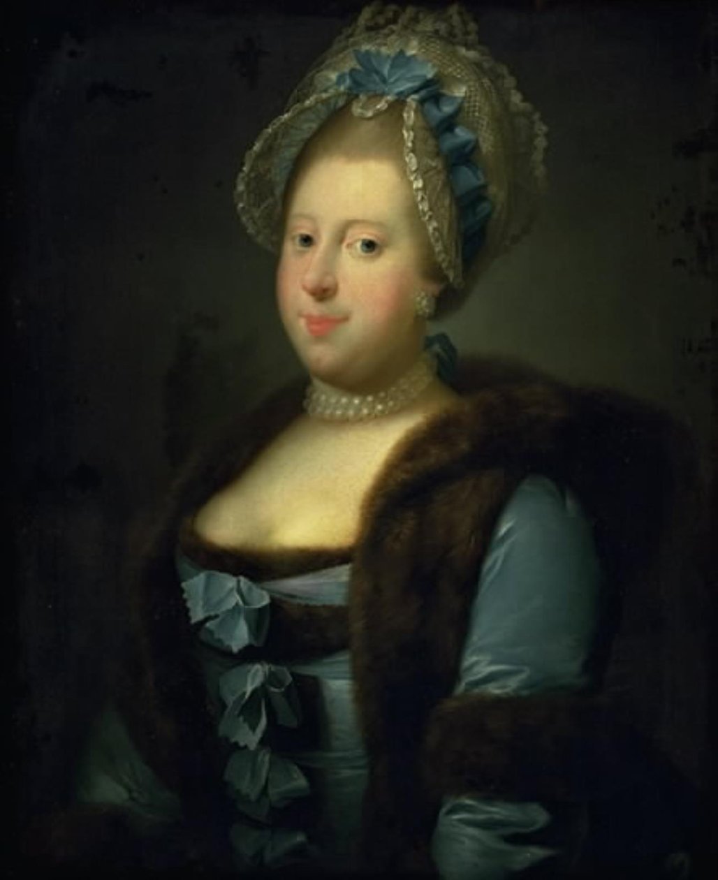 Caroline Matylda, królowa Christiana VII autorstwa Jens Juel
